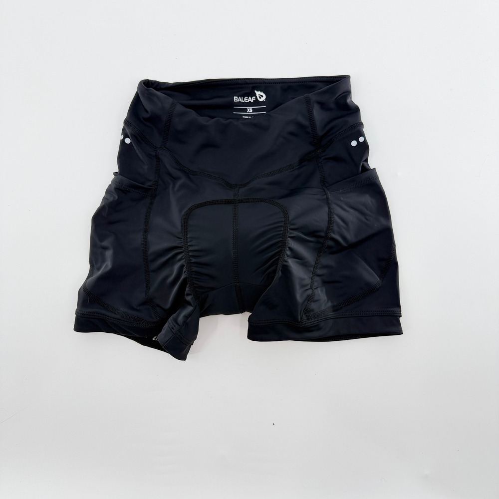 Baleaf Performance Padded Black Cycling Shorts XS Pockets Moisture Wicking